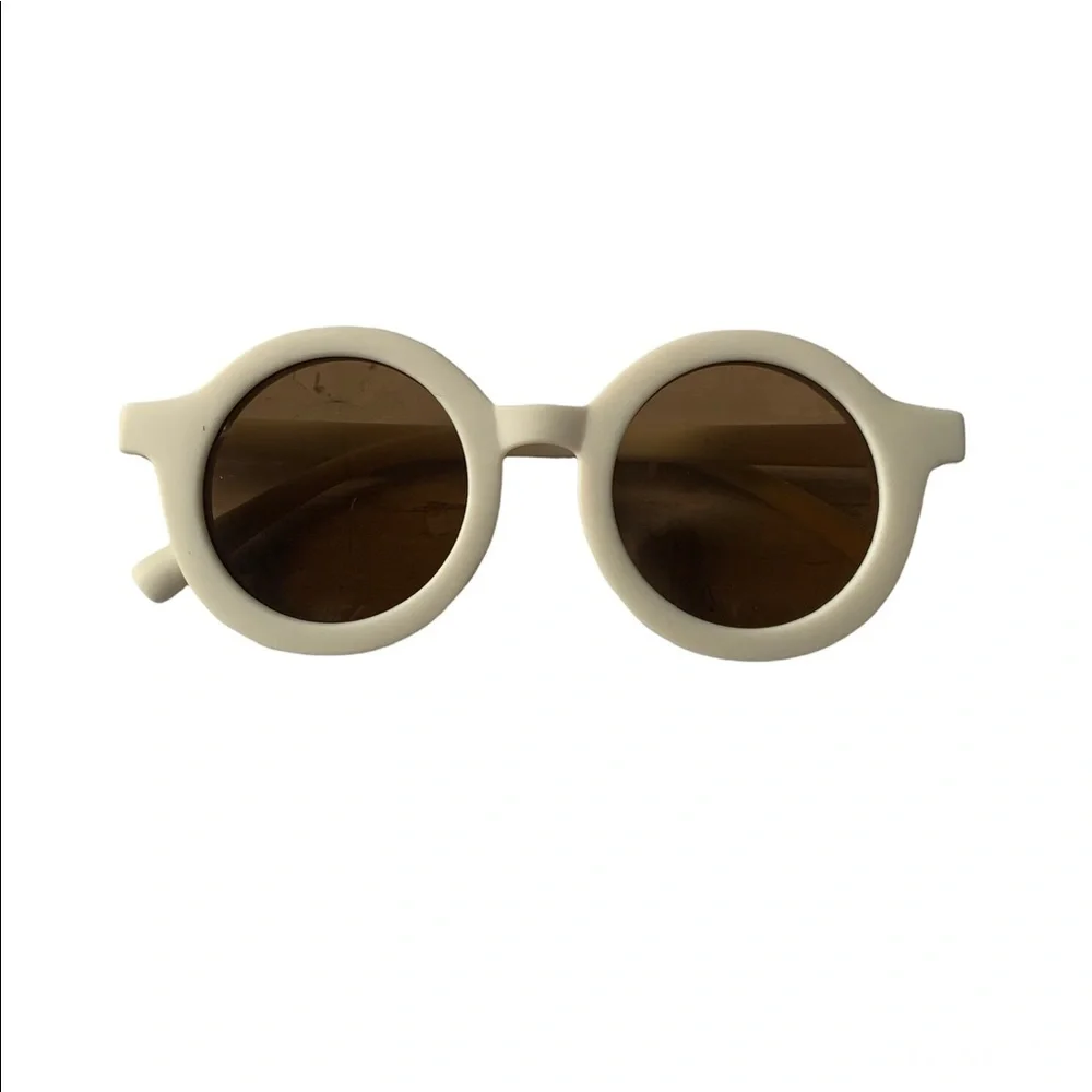 Zara Kids Recycled Plastic Sunglasses Oatmeal Cream White Color Fits 1-6yrs NEW